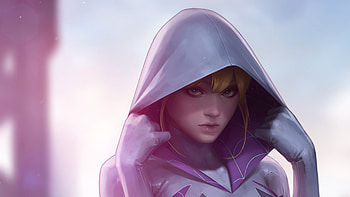 Spider Gwen Ghost Spider , gwen-stacy, superheroes, artwork, art, artstation HD wallpaper