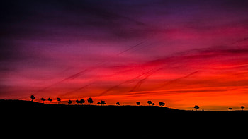 digital, artistic, landscape, sunset, cloud HD wallpaper