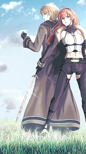 Mushoku Tensei, Jobless Reincarnation, Eris Greyrat, Rudeus Greyrat HD phone wallpaper