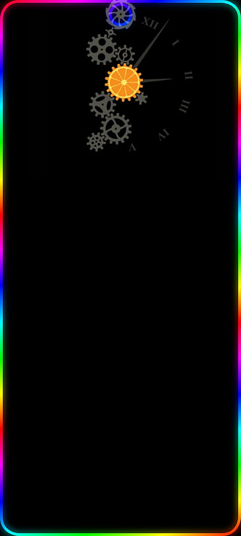 Punch hole, multicolored, light, Rainbow, design, notch HD phone wallpaper