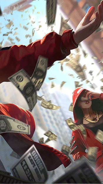 FIRE x MONEY HIEST, money hiest, fire, bundle HD phone wallpaper