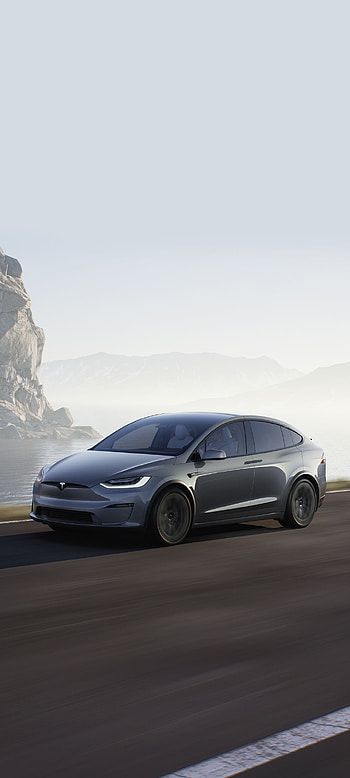 vehicle, Tesla Model X Plaid HD phone wallpaper