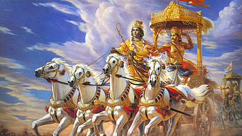 result for mahabharat. Bhagavad gita, The mahabharata, Krishna HD wallpaper