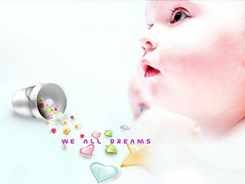 baby, hearts, stars, dream HD wallpaper