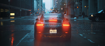 Porsche 911 Carrera S, rear, on road HD wallpaper