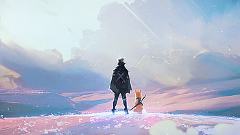 Adventure Ninja With Friend , artist, artwork, digital-art, artstation HD wallpaper