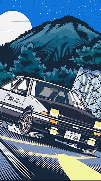 Initial D, Drift, AE86 HD phone wallpaper