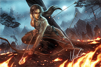 Tomb Raider Arts, lara-croft, tomb-raider, deviantart, artwork HD wallpaper