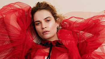 Lily James allure, hoot 2018, celebrities HD wallpaper