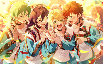 Aira Shiratori, Tatsumi Kazehaya, Mayoi Ayase, Hiiro Amagi, video game, Ensemble Stars! HD wallpaper