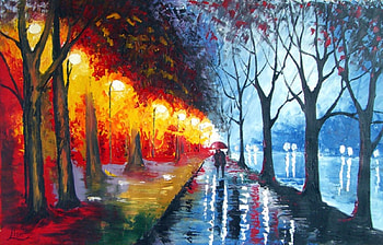 Rainy Day, Painting, Rainy, Raining, Rain HD wallpaper