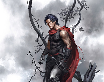 Warrior, fantasy, man, mingzhu yang, luminos, handsome HD wallpaper