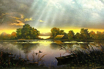 S.Kovalchuk. Before the rain, s kovalchuk, painting, art, sky, nature HD wallpaper