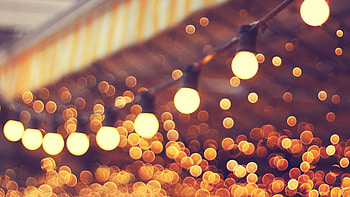 Gold lights, Laptop , Illuminated beauty, Digital glow HD wallpaper