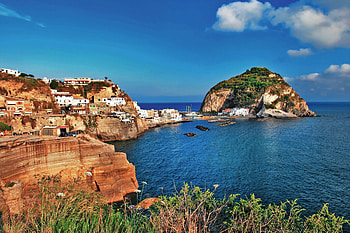 Coast of Ischia, Italy, , Background HD wallpaper