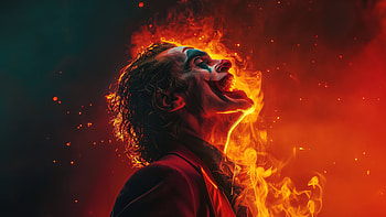 The Joker Laughter, joker, artwork, art, digital-art, superheroes, ai HD wallpaper