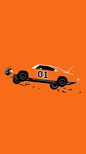 Flying General Lee, General Lee Car HD phone wallpaper