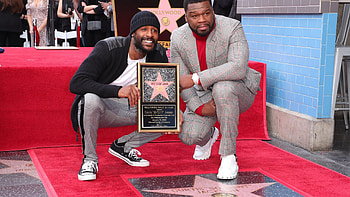 50 Cent's star, Hollywood reception, Cinematic accolades, Music to movies HD wallpaper
