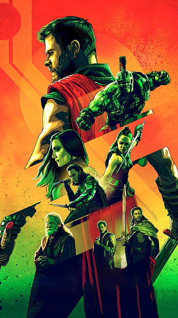 Thor Ragnarok, Mobile , Marvel fan art, Lightning god HD phone wallpaper