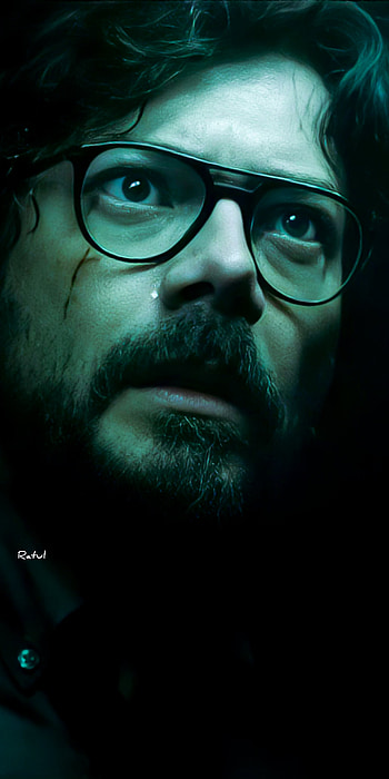 Professor, glasses, money Heist, el Professor, la casa de papel HD phone wallpaper