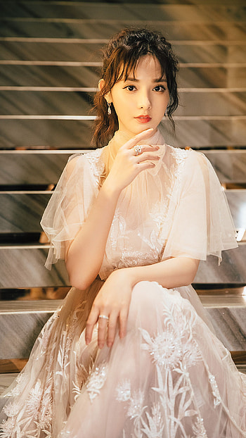 Huang mengying, korean, cute face HD phone wallpaper