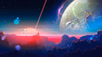 Outer Space, artist, artwork, digital-art, deviantart HD wallpaper