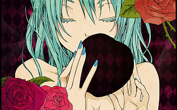 Romeo Cinderella, rose, miku, aple, hatsune HD wallpaper