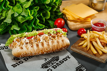 Hot Dog, Dog, fries, Hot, Food HD wallpaper