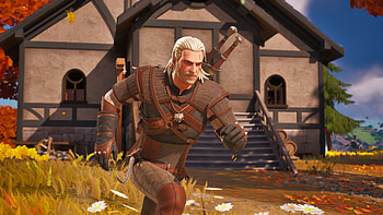 Fortnite Meets Geralt: Epic Video Game, video game, Fortnite HD wallpaper