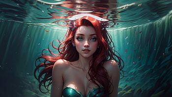 Beautiful Ariel Digital Fantasy Art, the-little-mermaid-2023, the-little-mermaid, fantasy-girls, 2023-movies, animated-movies, ariel, mermaid, artist, artwork, digital-art, artstation HD wallpaper