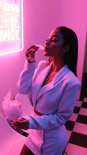 Baddie Pink, Bad Girl, Pink Background HD phone wallpaper