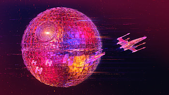Star Glow Futurist Lights, digital-universe, lights, spaceship, pink, deviantart HD wallpaper