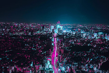 Japan Osaka , japan, graphy, city, night, neon HD wallpaper