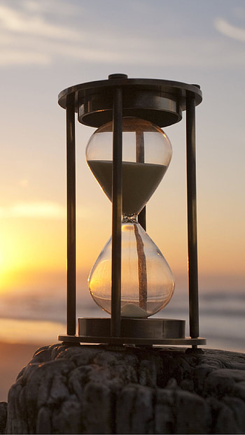 Sunset, Hourglasses HD phone wallpaper