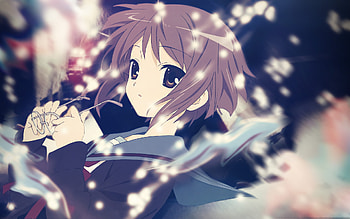Yuki Nagato, cute, girl, anime, yuki HD wallpaper