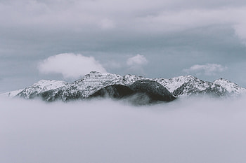 Clouds Covered Mountains , mountains, clouds, nature HD wallpaper