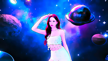 Yuna ITZY Space, ITZY, K-pop, music HD wallpaper