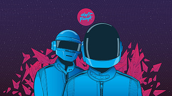 Daft Punk Minimalism 2, daft-punk, minimalism, music HD wallpaper
