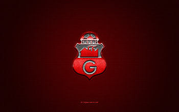 Club Deportivo Guabira, Bolivia football club, red logo, red carbon fiber background, Bolivian Primera Division, football, Montero, Bolivia, Club Deportivo Guabira logo HD wallpaper