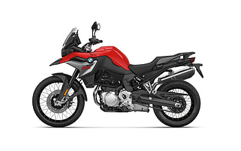 BMW F 850 GS Adventure, 2022, side view, exterior, new black red F 850 GS Adventure, German motorcycles, BMW HD wallpaper