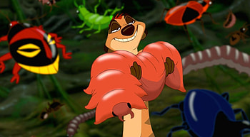 Timon and Pumbaa TV Series, Animated animals, Lion King movie, Grub HD wallpaper