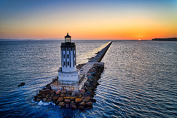 Nature, Sea, Building, Construction, Lighthouse HD wallpaper