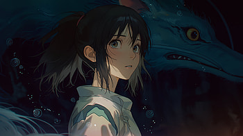 Chihiro, Studio Ghibli, AI Art, Anime, Chihiro (Spirited Away) HD wallpaper