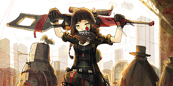 Anime Girls Artwork Sniper Rifle Original Character , anime-girl, anime, artist, artwork, digital-art HD wallpaper