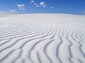 Areias brancas, ceu, deserto, branco, areia, nuvens HD wallpaper