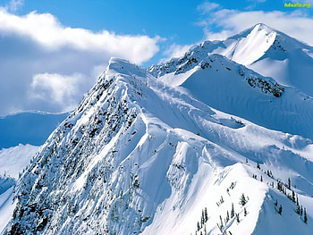 White Peaks, blue, white, peaks, montain, amaizing, sky HD wallpaper