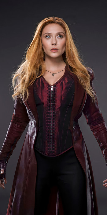 Elizabeth Olsen, lip, Wanda, Marvel HD phone wallpaper