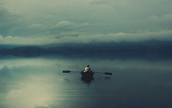 Landscape, People, Water, Lakes, Boats HD wallpaper
