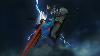Batman Vs Superman The Worlds Greatest, batman, superman, batman-vs-superman, superheroes, artwork, art, digital-art, artstation HD wallpaper