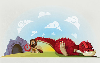 Vector, Cave, Dinosaur, Mesozoic Era, Primitive, Primeval HD wallpaper